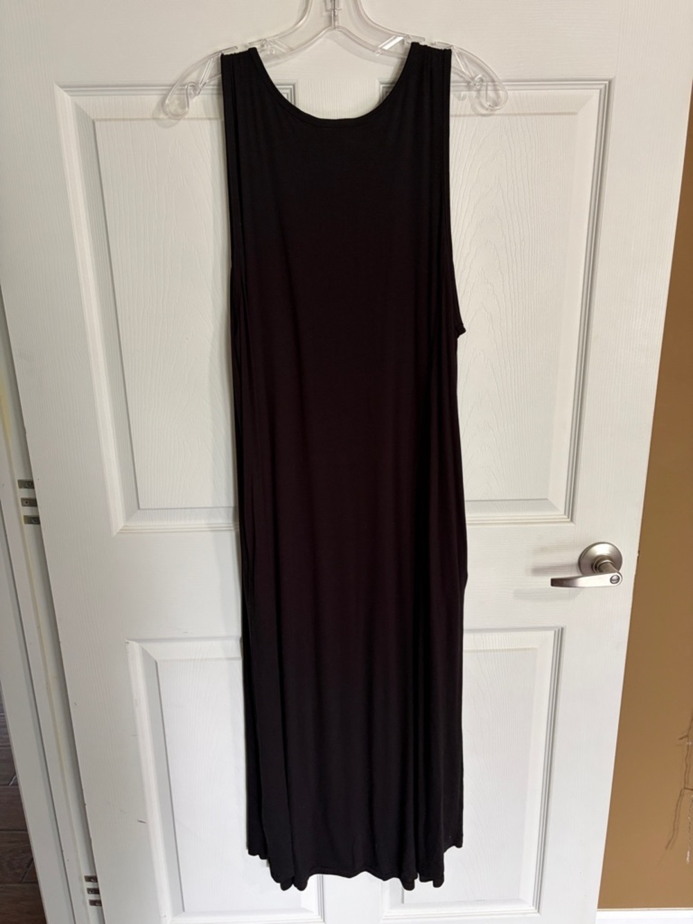 Terra & Sky NWT Black Sleeveless V-Neck Maxi Dress - Picture 5 of 10